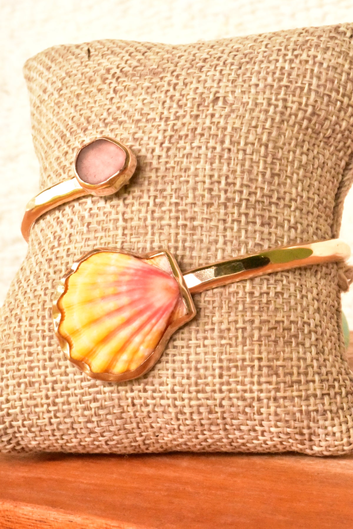 Sunrise seaglass twisted cuff