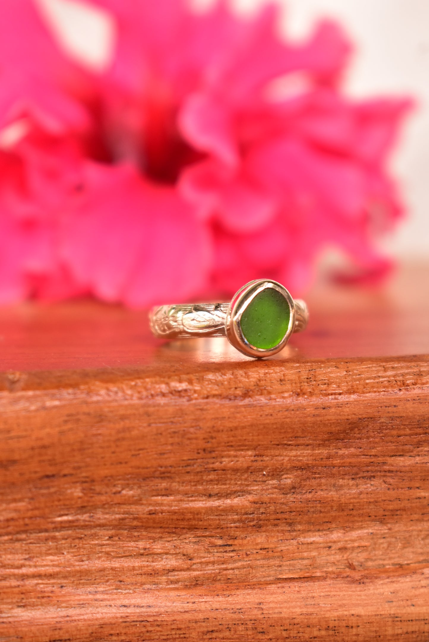 Seaglass heirloom rings