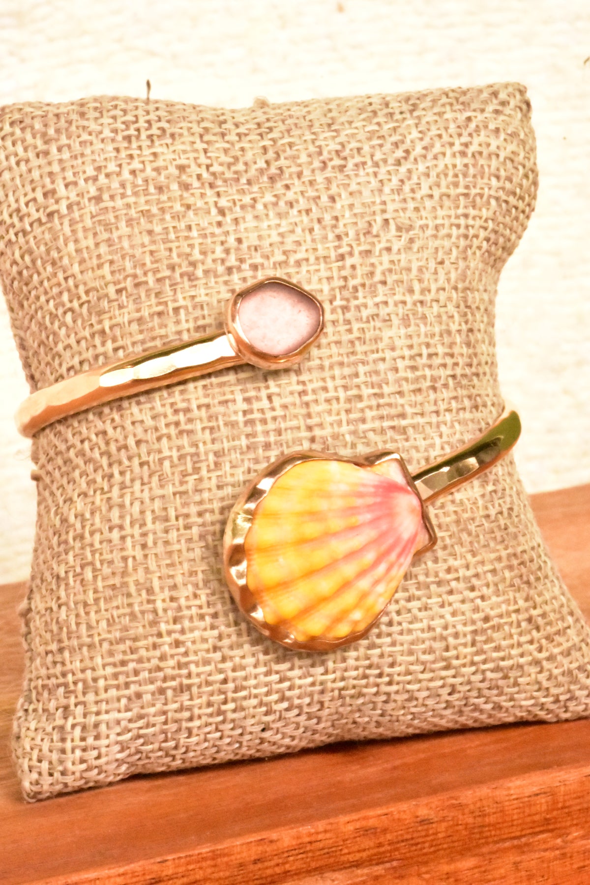 Sunrise seaglass twisted cuff